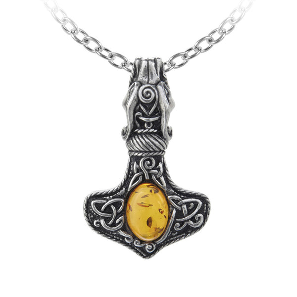 服/ファッション Alchemy Gothic Amber Dragon Thorhammer Amazon.com: Alchemy Gothic Amber Dragon Thor's Hammer Pendant w