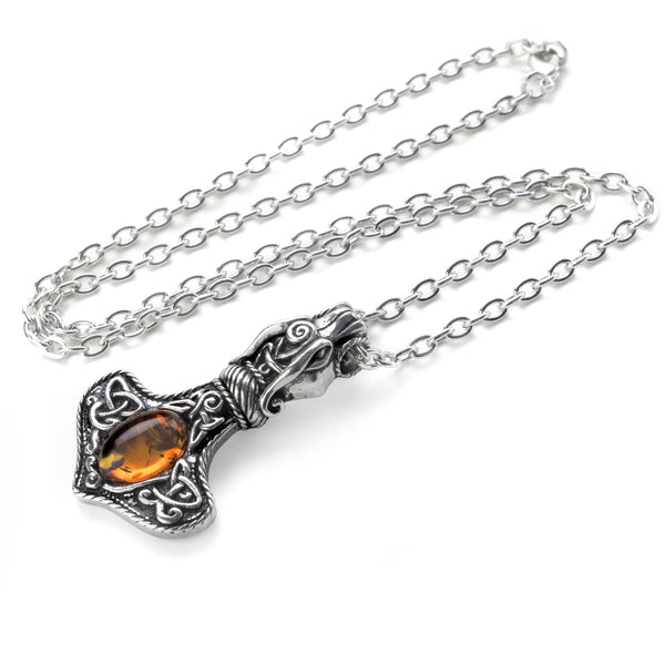 服/ファッション Alchemy Gothic Amber Dragon Thorhammer Amber Dragon Thorhammer – GothCentral