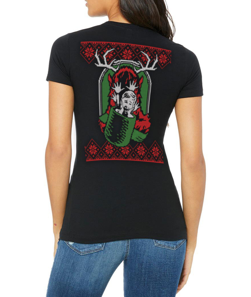 Krampus "Ugly Christmas" Womens Baby-Doll T-Shirt